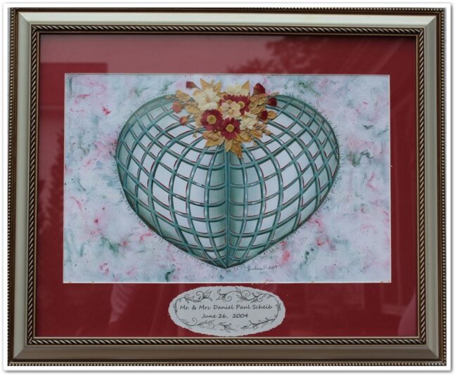 Framed Wedding Guest Book
